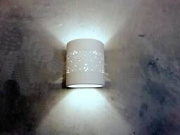 Handmade Ceramic Wall Sconce Up Down Lighting, Decorative Lamp Shade