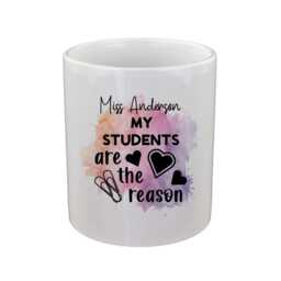 Personalised My Students Are The Reason Teachers Design Pencil Storage Ceramic Pot - thumbnail 2