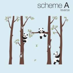 Panda Tree Wall Decal Nursery & Kids Room Decor - thumbnail 2