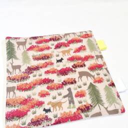Baby Comforter, Newborn Sensory Toy, Woodland Baby Lovey, Small Security Blanket, Cuddle Plush Scottish Highlands - Deer - thumbnail 3