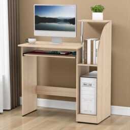 Wooden Computer Desk 80x40x90cm Home Office Study Workstation With Storage