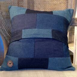 Denim Bunny Pillow - thumbnail 3