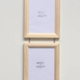 Pine Photo Picture Frame Wood Twine Wall Hanging Handmade Neutrals Natural - thumbnail 2