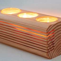 Glowing Votive Candle Holder - Note Candles Are Not Included - thumbnail 2