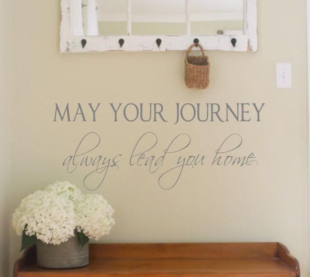 Family Wall Decal - May Your Journey Always Lead You Home - Vinyl Decal Personalized Quotes - image 1