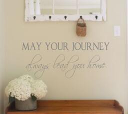 Family Wall Decal - May Your Journey Always Lead You Home - Vinyl Decal Personalized Quotes - thumbnail 1