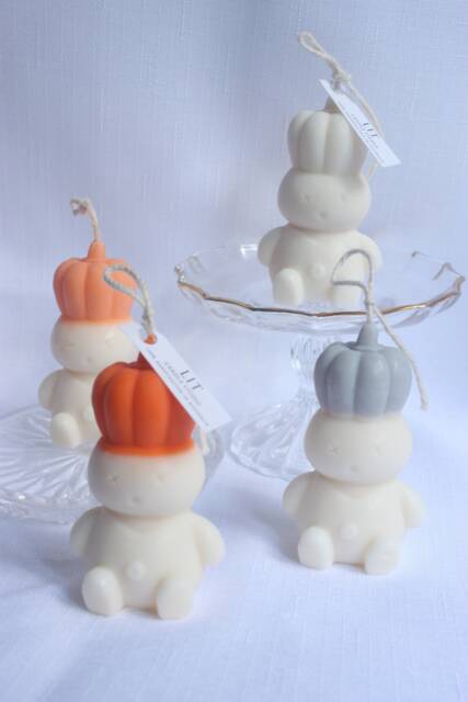 Pumpkin Boy Halloween Cute Candle - Australian Handmade Handpoured Vegan Soy Wax Kawaii Doll Gift Home Decor Aromatherapy - image 1