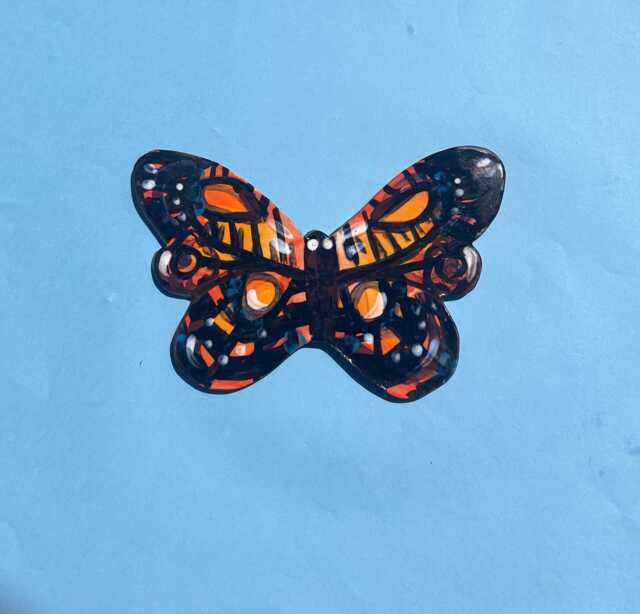 Memory Of A Monarch Ceramic Butterfly Wall Art - image 1