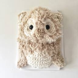 Crochet Owl Wall Decor For Handmade Woodland Nursery - thumbnail 2