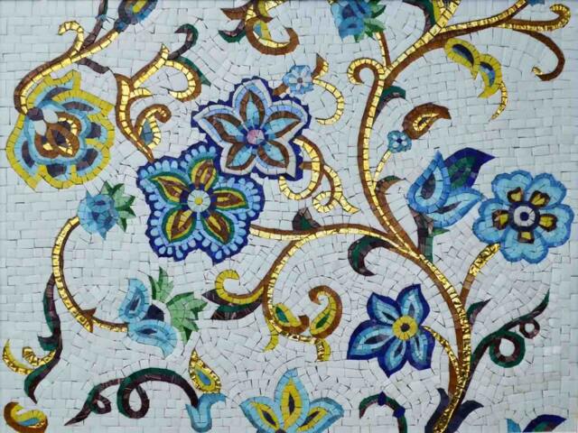 Flower Glass Tiles Mosaic Designs