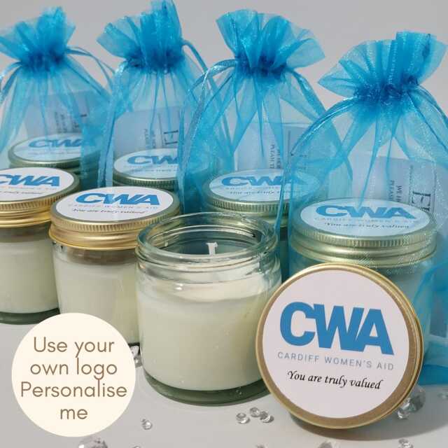 Personalised Logo Mini Soy Candle Favours Corporate Gifts - image 1