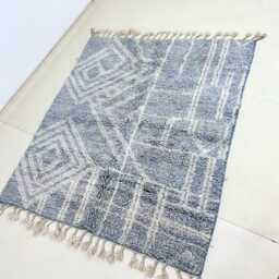 Handwoven Beni Ourain Rug - Authentic Moroccan Berber Carpet Luxurious Wool Floor Bohemian Home Decor - thumbnail 2