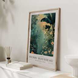 Henri Rousseau Equatorial Jungle, Modern Art, Wall Decor, Art Print, Green Print - thumbnail 3