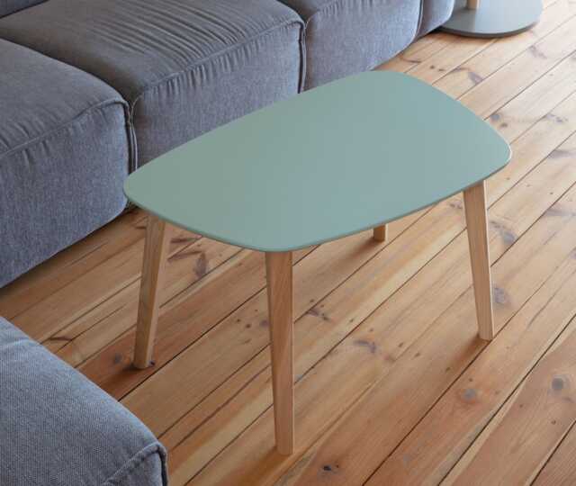 Coffee Table Trapezoidal Irregular Shape - Pebble Shaped - image 1