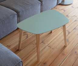 Coffee Table Trapezoidal Irregular Shape - Pebble Shaped