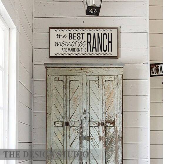 Welcome To The Ranch Vinyl Decal Boots & Barb Wire Wall Art - image 1