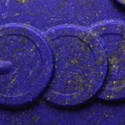Aaa Lapis Lazuli Carved Stone, Blue Color - 44mm - thumbnail 2