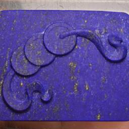Aaa Lapis Lazuli Carved Stone, Blue Color - 44mm - thumbnail 3