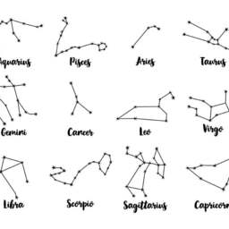 Zodiac Constellation Wall Decals - Star Decals, Gift, Vinyl Stickers, Decor, Gift For Her, Gift Women - thumbnail 2