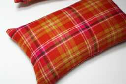 Maharam Pressed Plaid Sunset Wool Pillow Cover - 12x20 - thumbnail 1