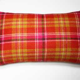 Maharam Pressed Plaid Sunset Wool Pillow Cover - 12x20 - thumbnail 2