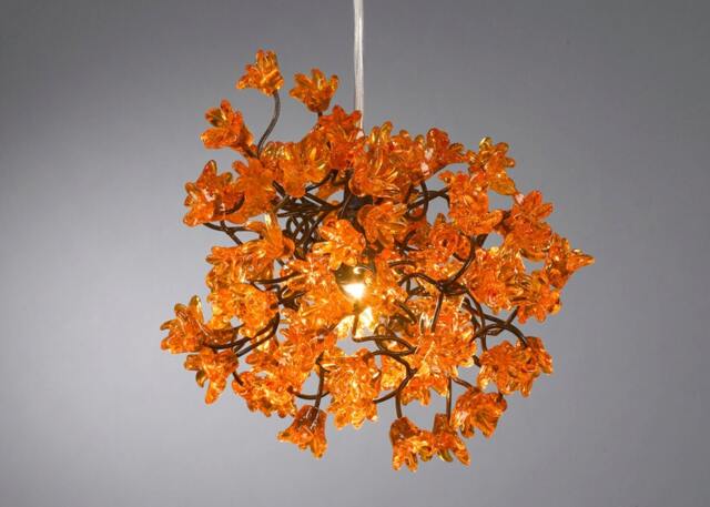Pendant Lights With Jumping Orange Flowers For Bedroom, Bathroom, Toilette Or Kitchen Island - image 1