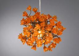 Pendant Lights With Jumping Orange Flowers For Bedroom, Bathroom, Toilette Or Kitchen Island - thumbnail 1