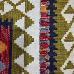 Kilim Rug Multicolour, Handmade Artisan Afghan Turkish Scandinavian Navajo Bohemian Flatweave Wool Multicolour 126x78 cm - thumbnail 3
