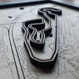 Ncm Motorsports Park Wall Art Laser Engraved Wood, Track Day Gift - thumbnail 2