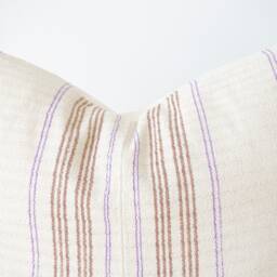 Brown Tribal Hemp Hand Woven Natural Dye Color Hmong Lumbar Pillow Cover - thumbnail 2