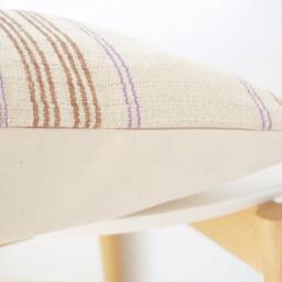 Brown Tribal Hemp Hand Woven Natural Dye Color Hmong Lumbar Pillow Cover - thumbnail 3