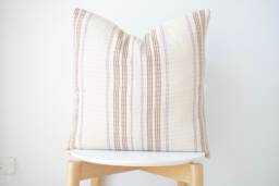 Brown Tribal Hemp Hand Woven Natural Dye Color Hmong Lumbar Pillow Cover - thumbnail 1