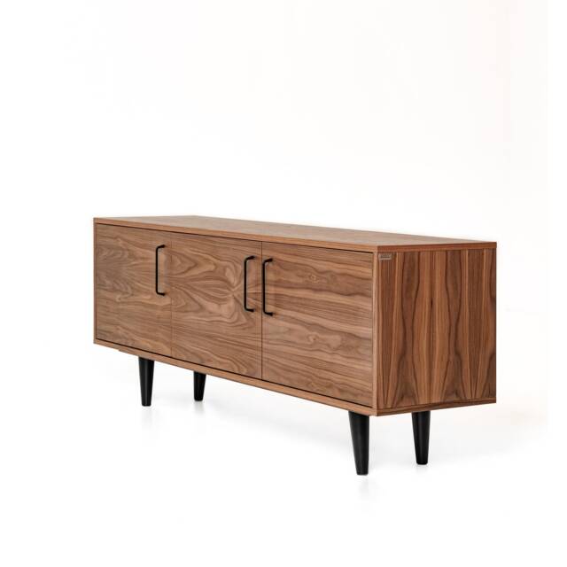"Sideboard, Tv Cabinet, Stand Walnut Veneer 3 Doors ""Primula" - image 1