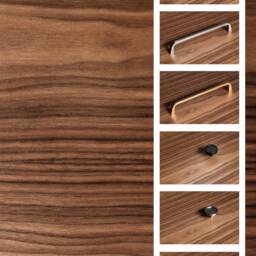 "Sideboard, Tv Cabinet, Stand Walnut Veneer 3 Doors ""Primula" - thumbnail 4