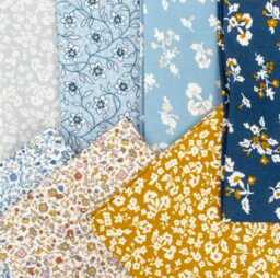 Liberty London Cotton Crib Sheet Carmel Toile, Posy Flower Print - thumbnail 3
