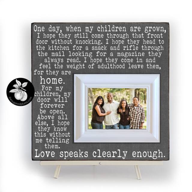 One Day When My Children Are Grown Sign, Picture Frame, Mothers Gift, 16x16 The Sugared Plums Frames - image 1