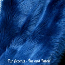 Blue Faux Fur Pillow Cover - Plush Shag Throw - thumbnail 2