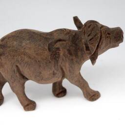 2 Or 3 Handcarved Ironwood Buffaloes. South African Big Five Animals Artwork. Interior Decor Sculptures/Giftset. Express Shipping - thumbnail 2