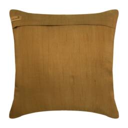 "Art Silk Olive Green Throw Pillow Cover 16""x16" - thumbnail 3