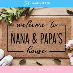 Personalized Grandparents Welcome Door Mat - Custom Doormat For Grandparent Gifts Coir Home Decor Christmas Gift For Nana & Papa - thumbnail 1