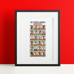 Arsenal Vol 3 - No Score Draw Win The Dog Edition A3 Print Of 24 Hand-Drawn Panini-style Wonky Doodles Arteta's Arsenal's 23/24 Pl Team - thumbnail 2