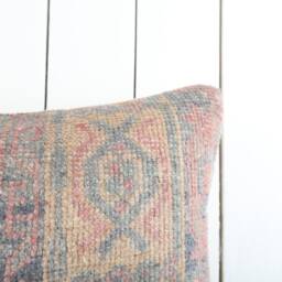 Handmade Vintage Turkish Kilim Pillow Cover 16x24 Decorative Cushion - thumbnail 3