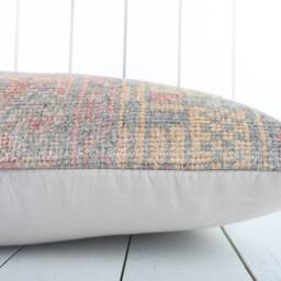 Handmade Vintage Turkish Kilim Pillow Cover 16x24 Decorative Cushion - thumbnail 4