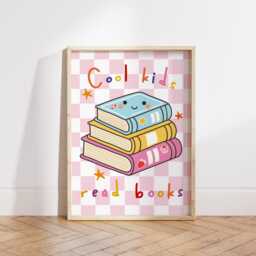 Set Of 6 Girls Personalised Positive Affirmation Gallery Wall Prints in Bright Colours, Retro Wildflower Poster Bundle, Girl Nursery Bedroom - thumbnail 2