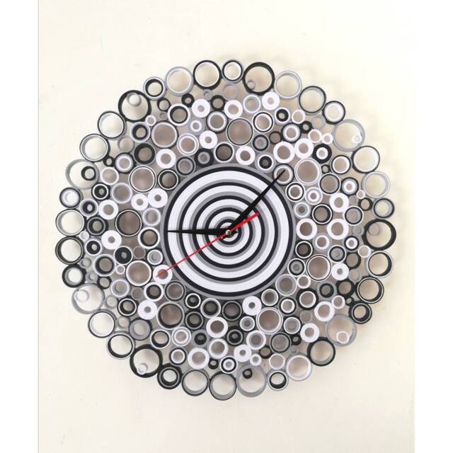 Unique Wall Clocks, Large Wall Clock, Paper Clock, Bedroom Decor, Modern Gift For Home Decor - image 1