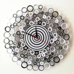 Unique Wall Clocks, Large Wall Clock, Paper Clock, Bedroom Decor, Modern Gift For Home Decor - thumbnail 3