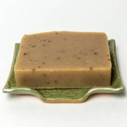 Mushroom Handmade Ceramic Green Soap Dish - thumbnail 2