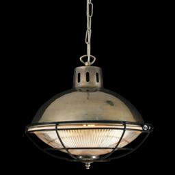 Marlow Vintage Cage Glass Pendant Light 12.5'' Ip20 - thumbnail 3