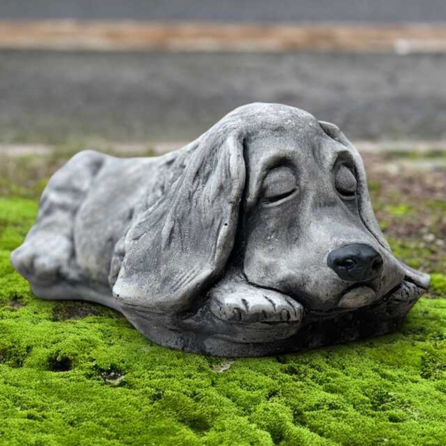 Outdoor Cocker Spaniel Statue Cement Sculpture Stone Dog Figure Concrete Pet Ornament Spaniel Lover Gift Handmade Yard Art - image 1