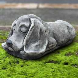 Outdoor Cocker Spaniel Statue Cement Sculpture Stone Dog Figure Concrete Pet Ornament Spaniel Lover Gift Handmade Yard Art - thumbnail 2